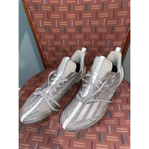 New Adidas Adizero Cleat Low Grey Silver Metallic - GX5414 Size 10 main image 8
